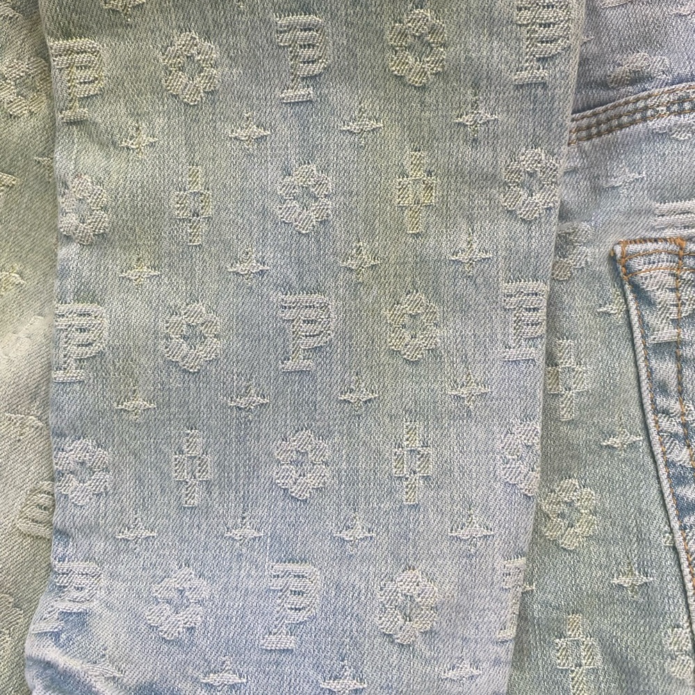 Purple jean x denim tears